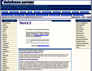 databasecorner.com screenshot