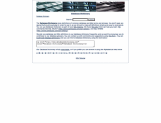 databasedictionary.net screenshot