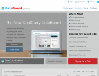 databoard.dealcurry.com screenshot