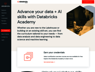 databricks.training screenshot