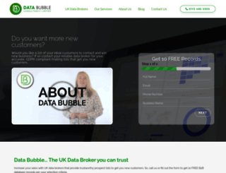 databubble.co.uk screenshot