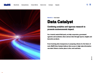 datacatalyst.marsdd.com screenshot