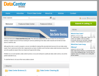 datacenterdirectory.com screenshot