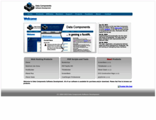 datacomponents.net screenshot