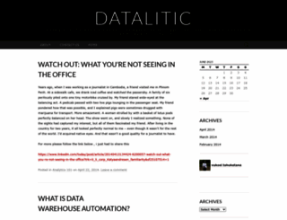 datalitic.wordpress.com screenshot
