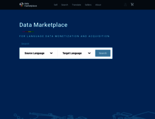 datamarketplace.taus.net screenshot