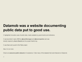 datamob.org screenshot