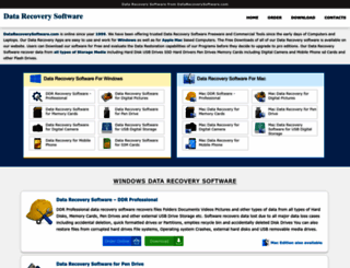 datarecoverysoftware.com screenshot