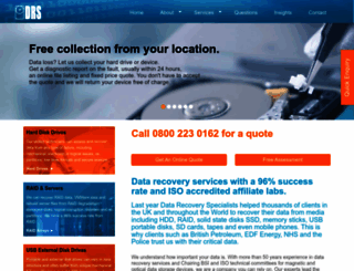 datarecoveryspecialists.co.uk screenshot