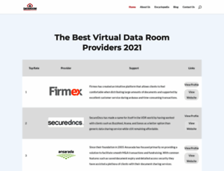 dataroomproviders.com screenshot