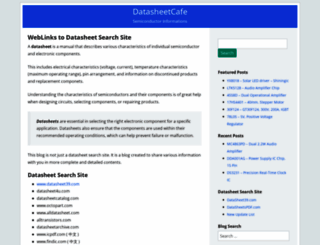 datasheetcafe.com screenshot