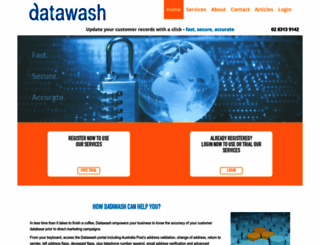datawash.com.au screenshot