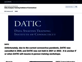 datic.uconn.edu screenshot