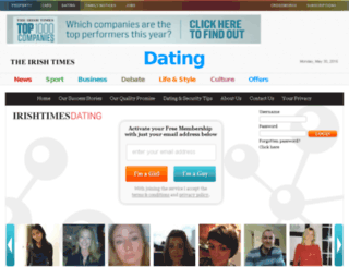 dating.irishtimes.com screenshot