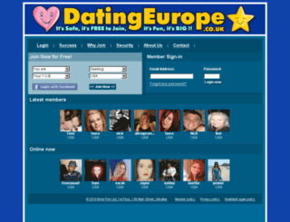 datingeurope.co.uk screenshot