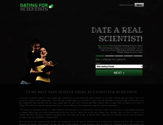datingforscientists.com screenshot