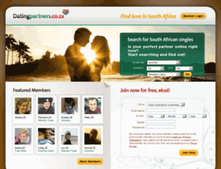 datingpartners.co.za screenshot