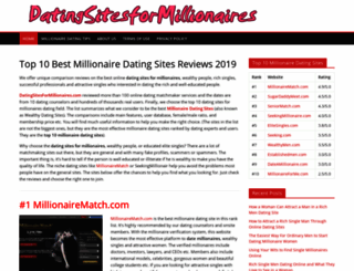 datingsitesformillionaires.com screenshot