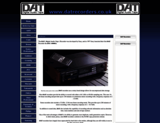 datrecorders.co.uk screenshot