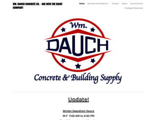 dauchconcrete.com screenshot