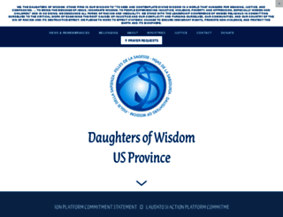 daughtersofwisdom.org screenshot