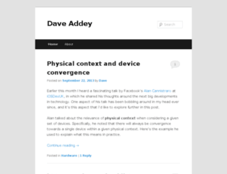 daveaddey.com screenshot