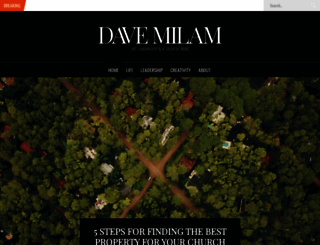 davemilam.com screenshot