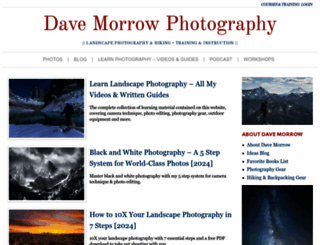 davemorrowphotography.com screenshot