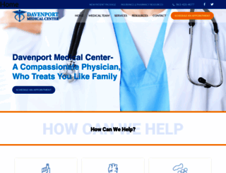 davenportmedicalcenter.com screenshot