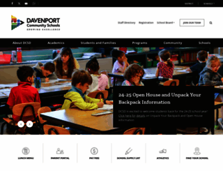 davenportschools.org screenshot