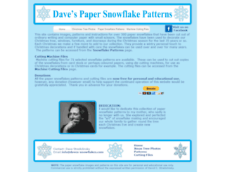 daves-snowflakes.com screenshot
