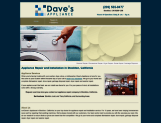 davesappliance.org screenshot