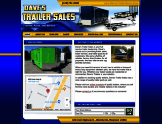 davesboattrailers.com screenshot