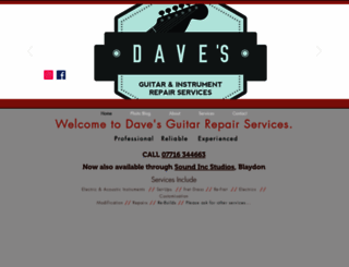 davesguitar.co.uk screenshot