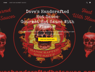 daveshandcraftedhotsauce.com screenshot