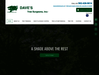 davestreesurgeons.com screenshot