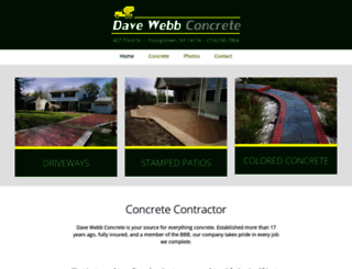 davewebbconcrete.com screenshot