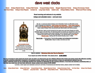 davewestclocks.co.uk screenshot