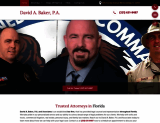 davidbakerlaw.com screenshot