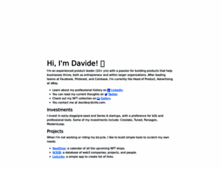 davidedicillo.com screenshot
