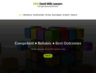 davidmillslawyers.com.au screenshot