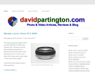 davidpartington.com screenshot