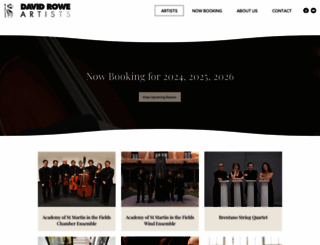 davidroweartists.com screenshot