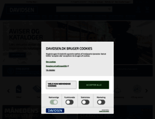 davidsenshop.dk screenshot