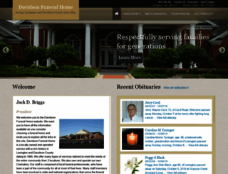 davidsonfuneralhome.net screenshot