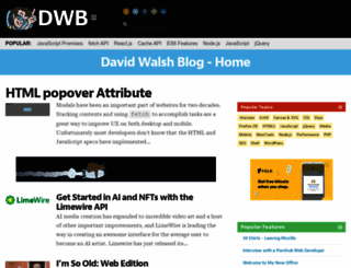 davidwalsh.name screenshot