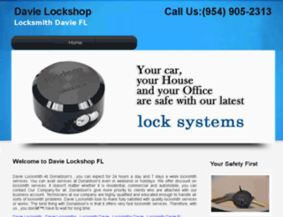 davie-locksmith.net screenshot
