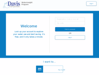 davis.waterinsight.com screenshot