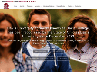 daviscollege.edu screenshot