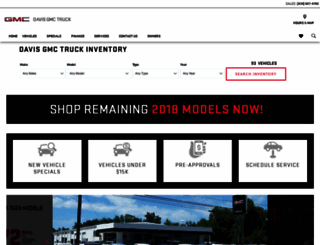 davisgmctruck.com screenshot